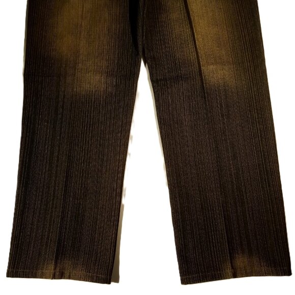 FIVE ELEMENTZ JEANS  34 x 30  Baggy  Blue/Gold Denim  Skater  Pkt Stitch Y2K EUC - Picture 3 of 12